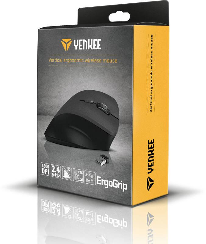 Myš YENKEE YMS 5020 WL ErgoGrip černá
