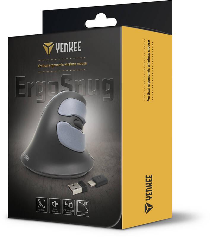 Myš YENKEE YMS 5030 WL ErgoSnug černá