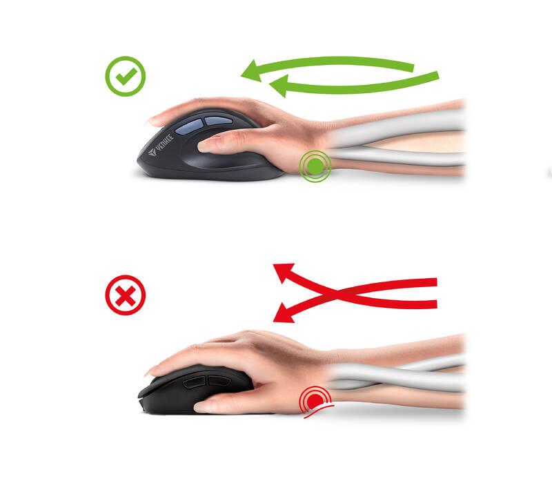 Myš YENKEE YMS 5050 WL Shell černá šedá