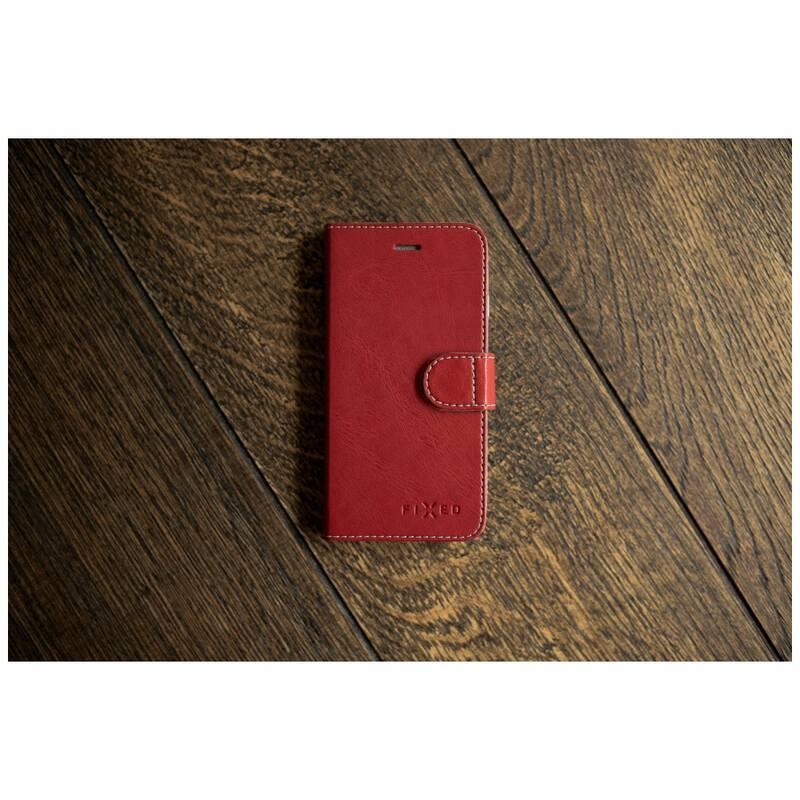 Pouzdro na mobil flipové FIXED FIT na Apple iPhone 12 mini červené
