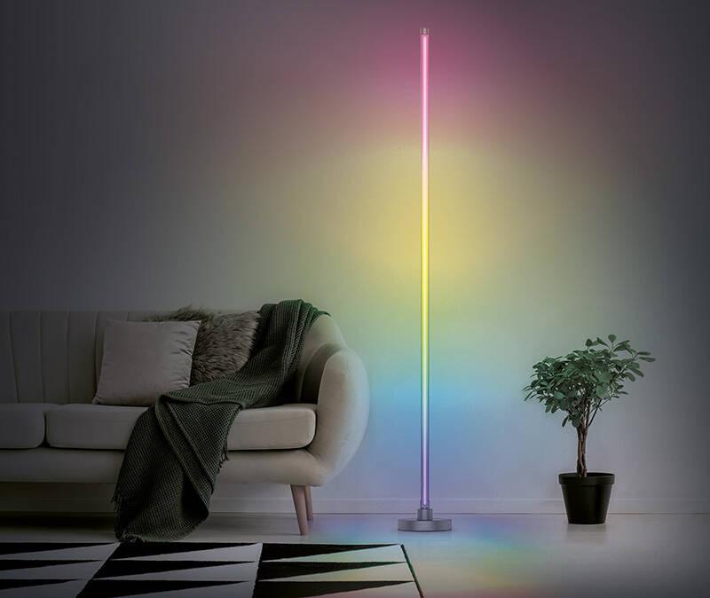 Stojací lampa Solight LED smart Rainbow, wifi, RGB, CCT, 140cm
