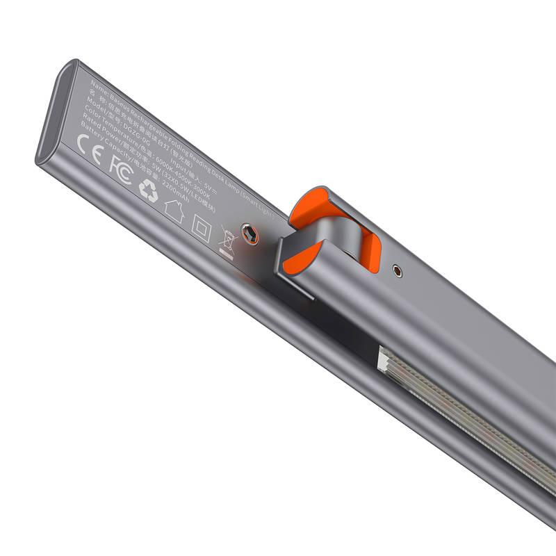 Stolní LED lampička Baseus Smart Eye šedá