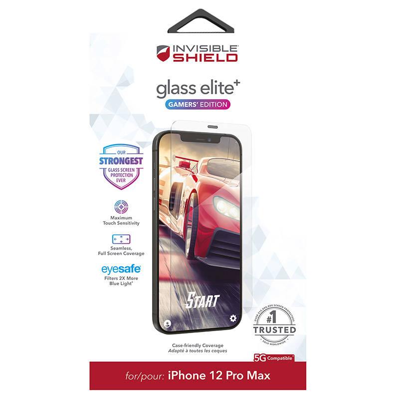 Tvrzené sklo InvisibleSHIELD Glass Elite Gamers Edition pro Apple iPhone 12 Pro Max, case friendly, Tvrzené, sklo, InvisibleSHIELD, Glass, Elite, Gamers, Edition, pro, Apple, iPhone, 12, Pro, Max, case, friendly
