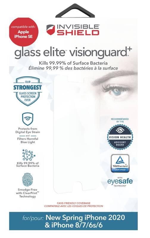 Tvrzené sklo InvisibleSHIELD Glass Elite VisionGuard pro Apple iPhone SE 8 7 6 6s