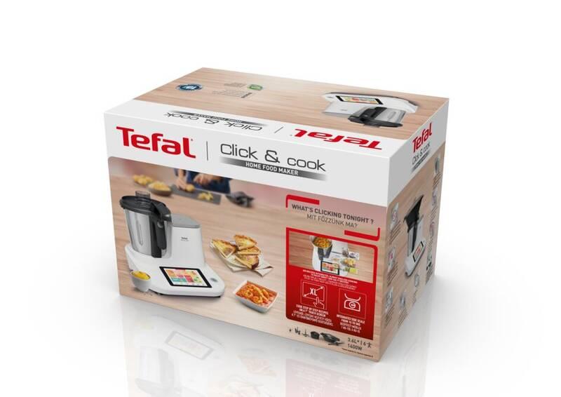 Varný robot Tefal FE506130 Click and Cook bílý nerez, Varný, robot, Tefal, FE506130, Click, Cook, bílý, nerez