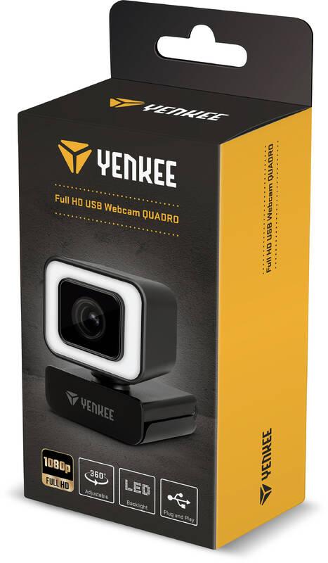 Webkamera YENKEE YWC 200 Full HD USB Quadro černá