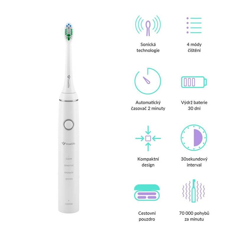 Zubní kartáček TrueLife SonicBrush Compact bílý