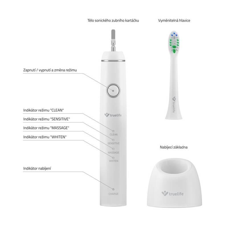 Zubní kartáček TrueLife SonicBrush Compact bílý