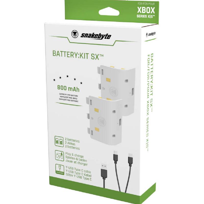 Baterie SnakeByte Battery:Kit SX pro Xbox Series bílá, Baterie, SnakeByte, Battery:Kit, SX, pro, Xbox, Series, bílá