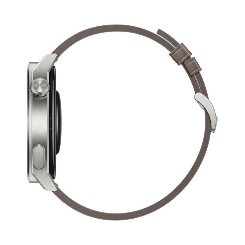 Chytré hodinky Huawei Watch GT3 Pro 46 mm - Light Titanium Case Gray Leather Strap