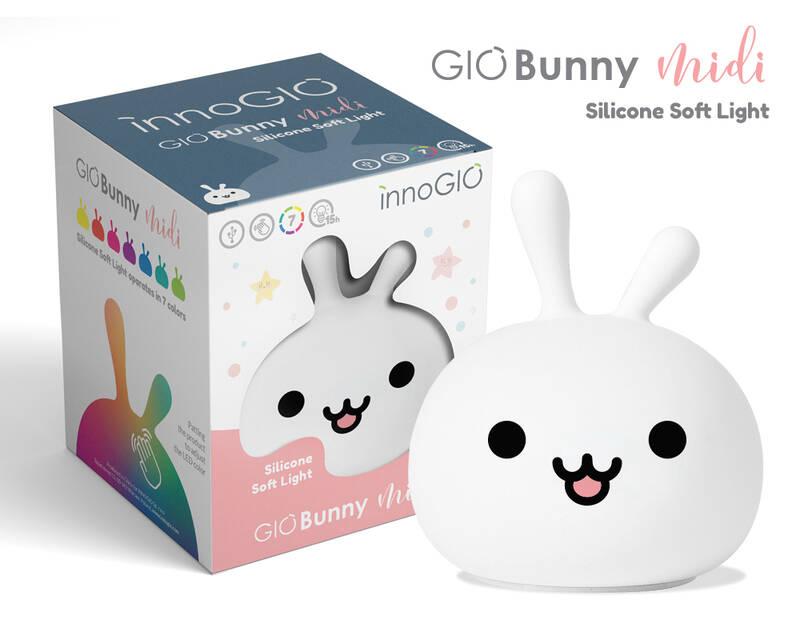 Dětská LED lampička InnoGIO BUNNY Midi, Dětská, LED, lampička, InnoGIO, BUNNY, Midi