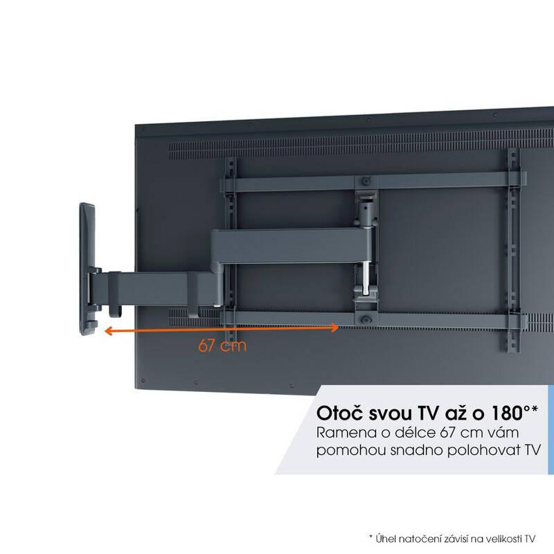 Držák TV Vogel’s TVM 3643 polohovatelný, pro úhlopříčky 40" až 77", nosnost 35 kg černý