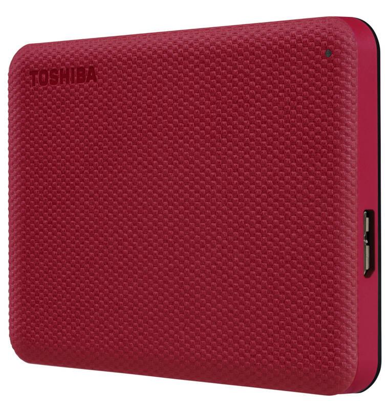 Externí pevný disk 2,5" Toshiba Canvio Advance 1TB, USB 3.2 Gen 1 červený
