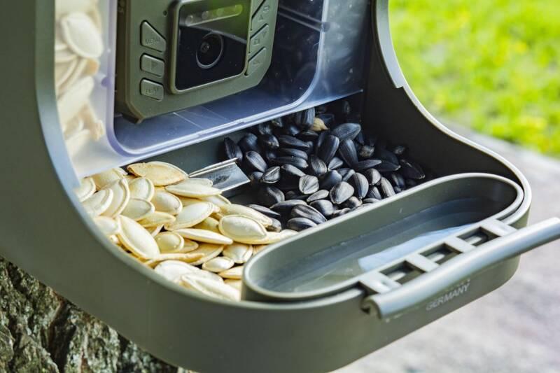 Fotopast Technaxx s krmítkem pro ptáky zelená