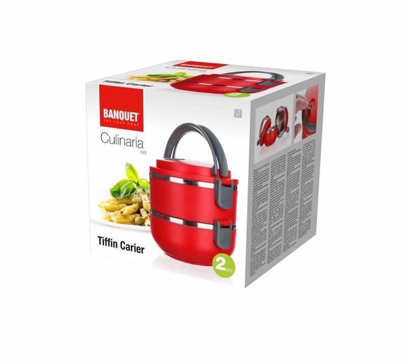 Jídlonosič BANQUET Culinaria Red 1,4 l, 2 díly