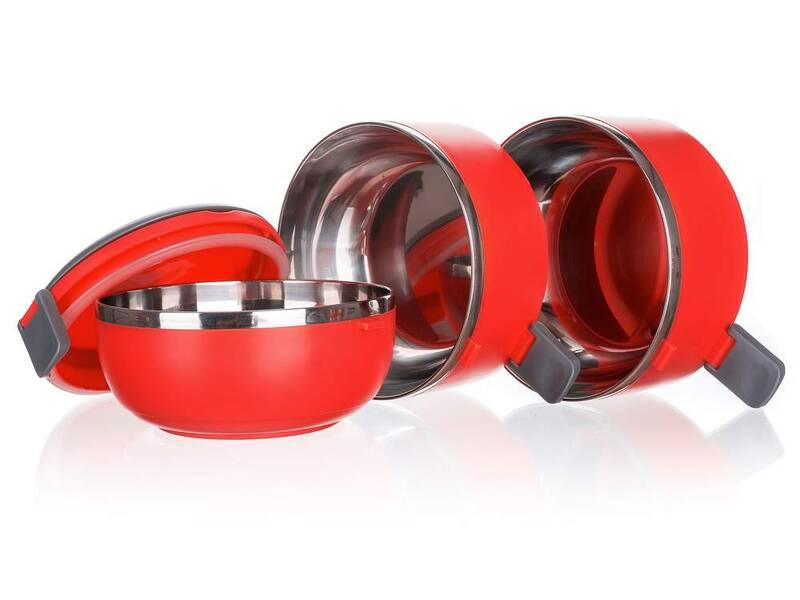 Jídlonosič BANQUET Culinaria Red 2,1 l, 3 díly