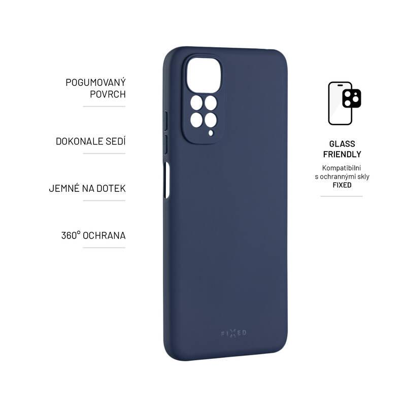 Kryt na mobil FIXED Story na Xiaomi Redmi Note 11 modrý