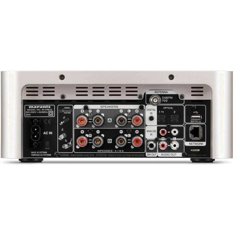 Mikrosystém MARANTZ MCR612, DAB , zlato stříbrný set reproduktorů Polk S20E bílý, Mikrosystém, MARANTZ, MCR612, DAB, zlato, stříbrný, set, reproduktorů, Polk, S20E, bílý