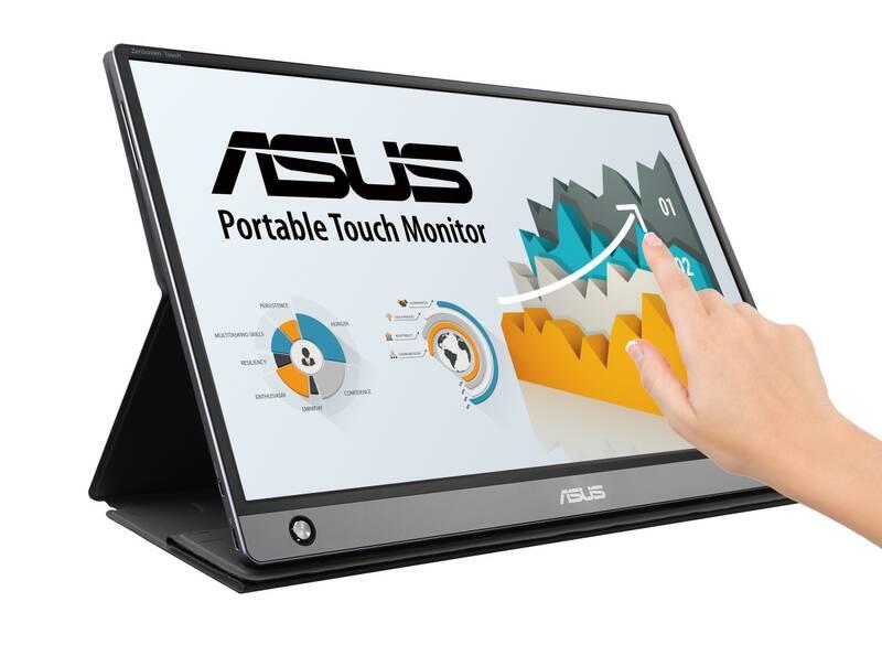 Monitor Asus ZenScreen Touch MB16AMT šedý, Monitor, Asus, ZenScreen, Touch, MB16AMT, šedý