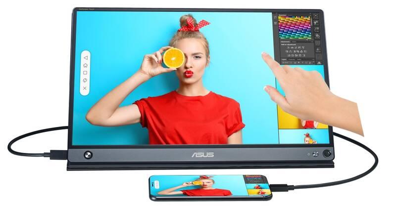 Monitor Asus ZenScreen Touch MB16AMT šedý