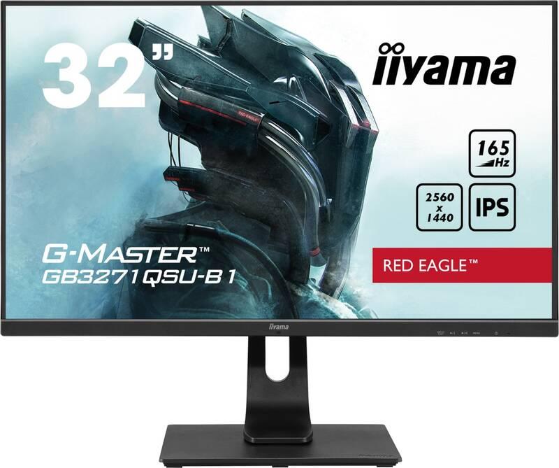 Monitor IIYAMA G-Master GB3271QSU-B1 černý, Monitor, IIYAMA, G-Master, GB3271QSU-B1, černý