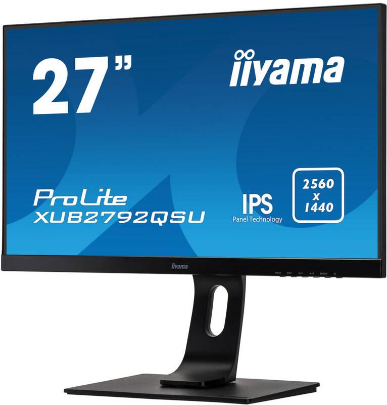 Monitor IIYAMA ProLite XUB2792QSU-B1 černý, Monitor, IIYAMA, ProLite, XUB2792QSU-B1, černý