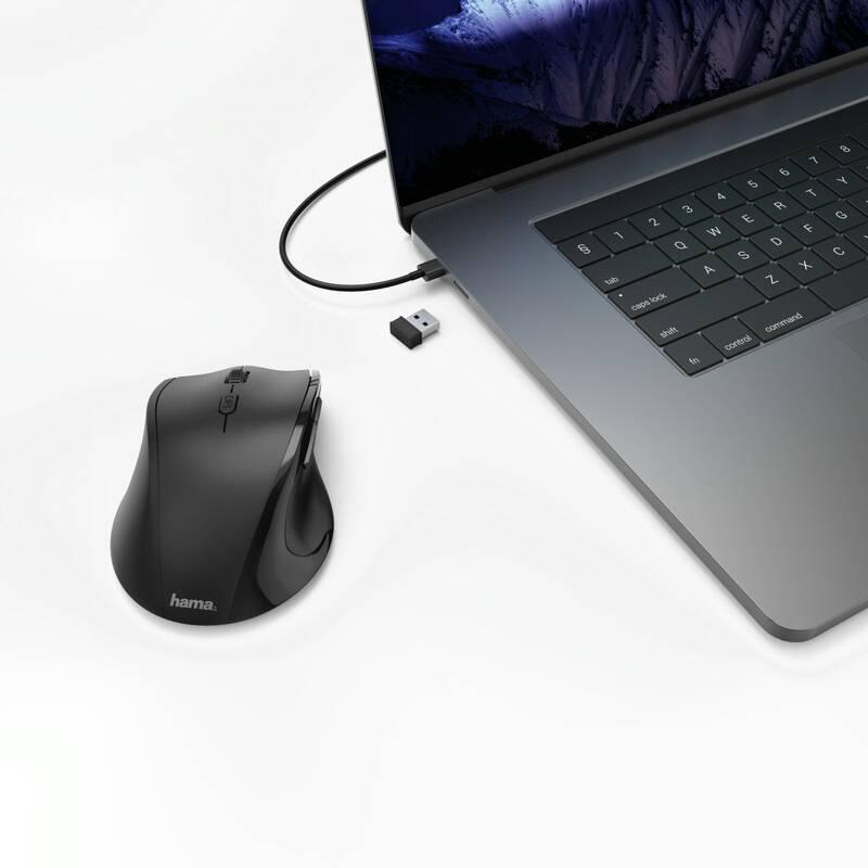 Myš Hama Riano pro leváky černá