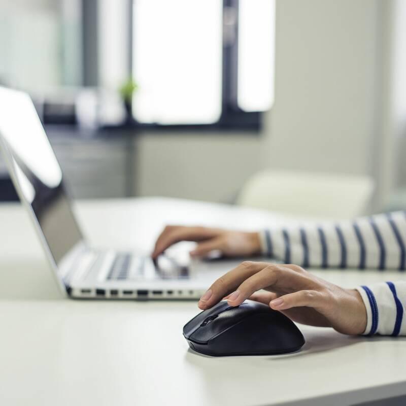 Myš Hama Riano pro leváky černá