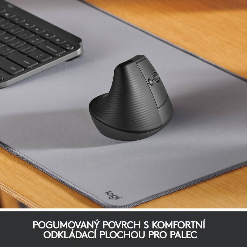 Myš Logitech Lift Vertical Ergonomic for Business šedá