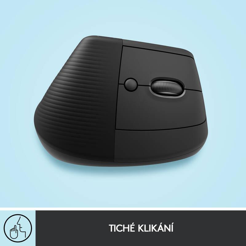 Myš Logitech Lift Vertical Ergonomic for Business šedá