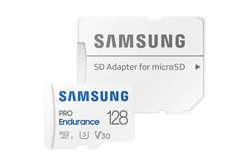 Paměťová karta Samsung Micro SDXC Pro Endurance 128GB UHS-I U1 SD adaptér