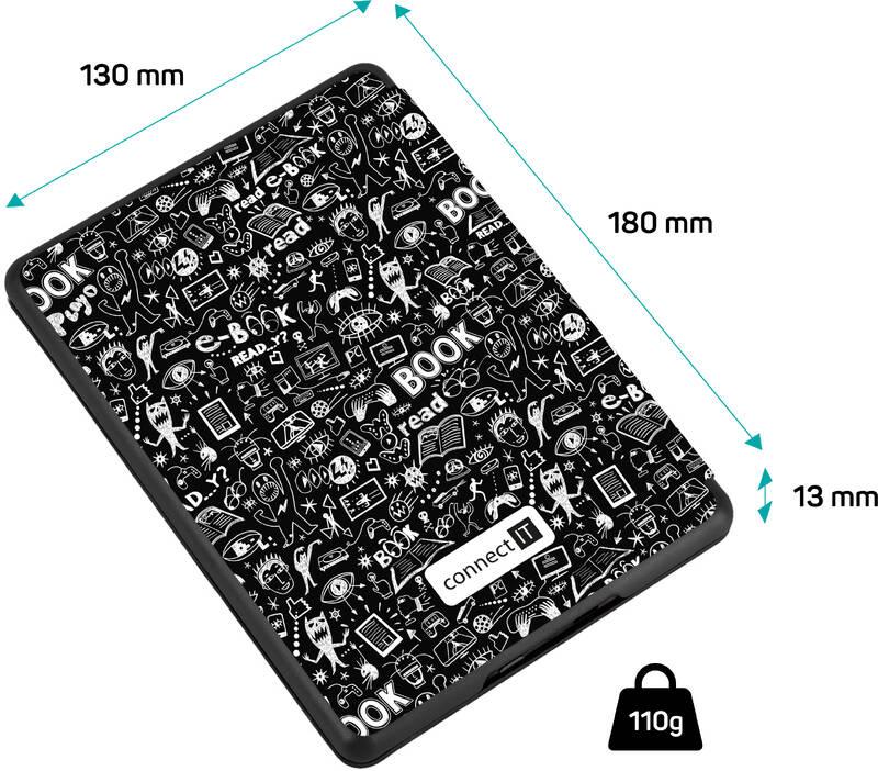 Pouzdro pro čtečku e-knih Connect IT pro Amazon Kindle 2021 - Doodle