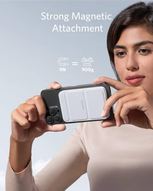 Powerbank Anker PowerCore Mag-Go 5000 mAh bílá