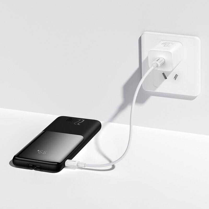 Powerbank Baseus Elf s LED displejem 10000mAh 22.5W černá