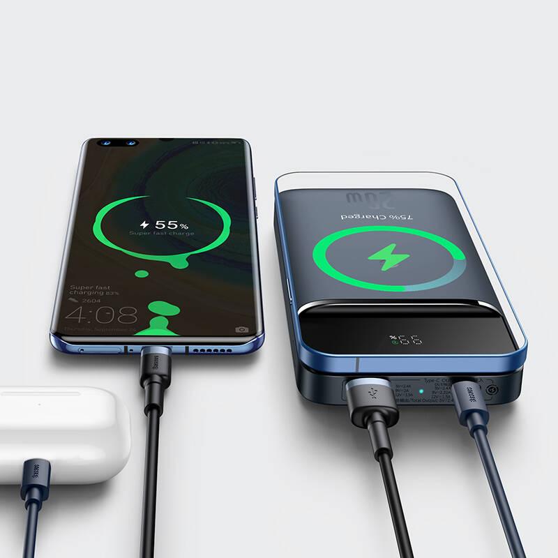 Powerbank Baseus Magnetic Wireless Fast charging 10000mAh 20W modrá