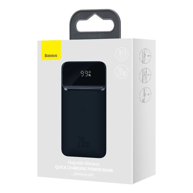 Powerbank Baseus Magnetic Wireless Fast charging 10000mAh 20W modrá