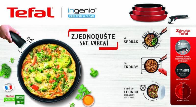 Sada hrnců Tefal Ingenio Easy Cook & Clean L1529302, 12 ks