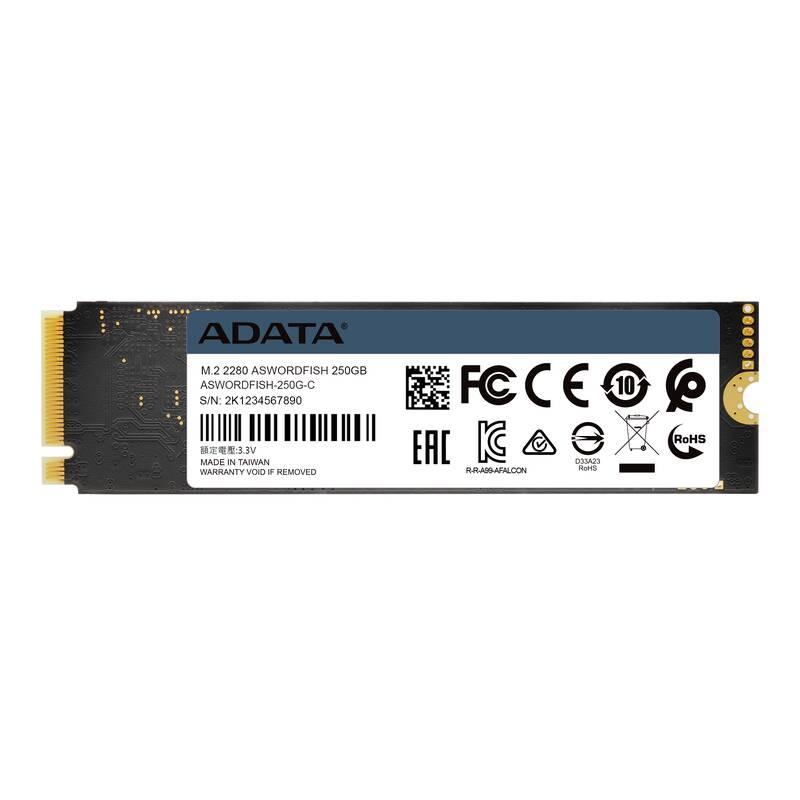 SSD ADATA SWORDFISH 250GB PCIe Gen3x4 M.2 2280
