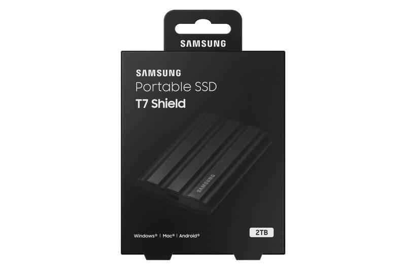 SSD externí Samsung T7 Shield 2TB černý, SSD, externí, Samsung, T7, Shield, 2TB, černý