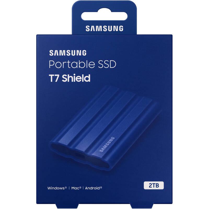 SSD externí Samsung T7 Shield 2TB modrý
