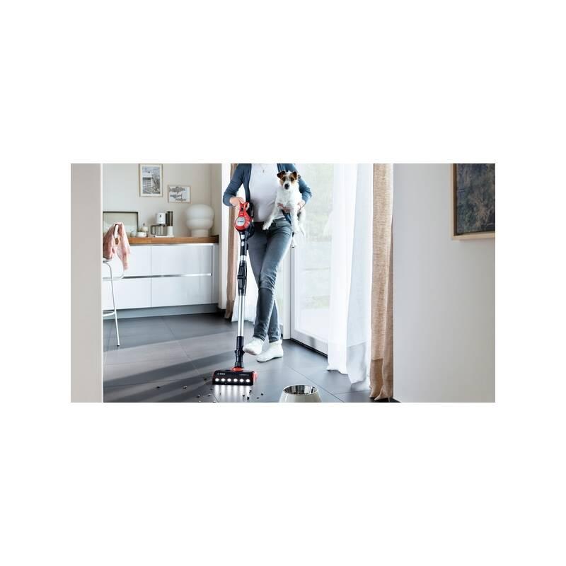 Tyčový vysavač Bosch Unlimited 7 BBS711ANM červený