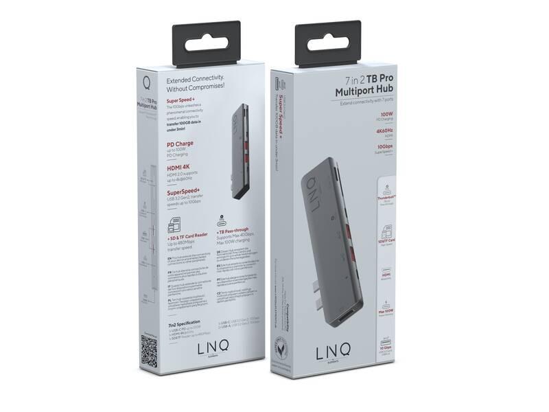 USB Hub Linq byELEMENTS 7in2 PRO USB-C Macbook® TB Multiport Hub