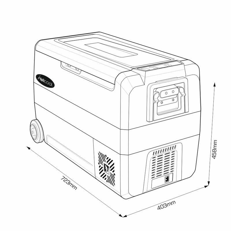 Autochladnička Yeticool TX50GREY