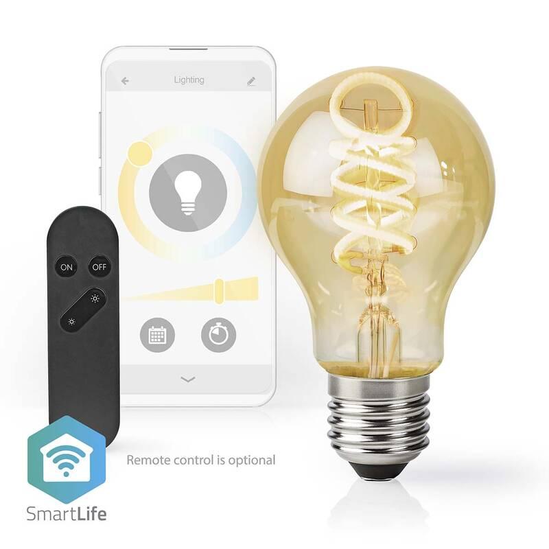 Chytrá žárovka Nedis SmartLife klasik, Wi-Fi, E27, 360 lm, 4.9 W, Teplá - studená bílá
