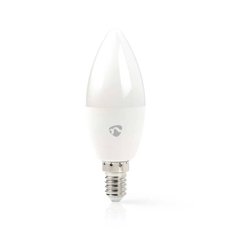 Chytrá žárovka Nedis SmartLife svíčka, Wi-Fi, E14, 470 lm, 4.9 W, Teplá - studená bílá, Chytrá, žárovka, Nedis, SmartLife, svíčka, Wi-Fi, E14, 470, lm, 4.9, W, Teplá, studená, bílá