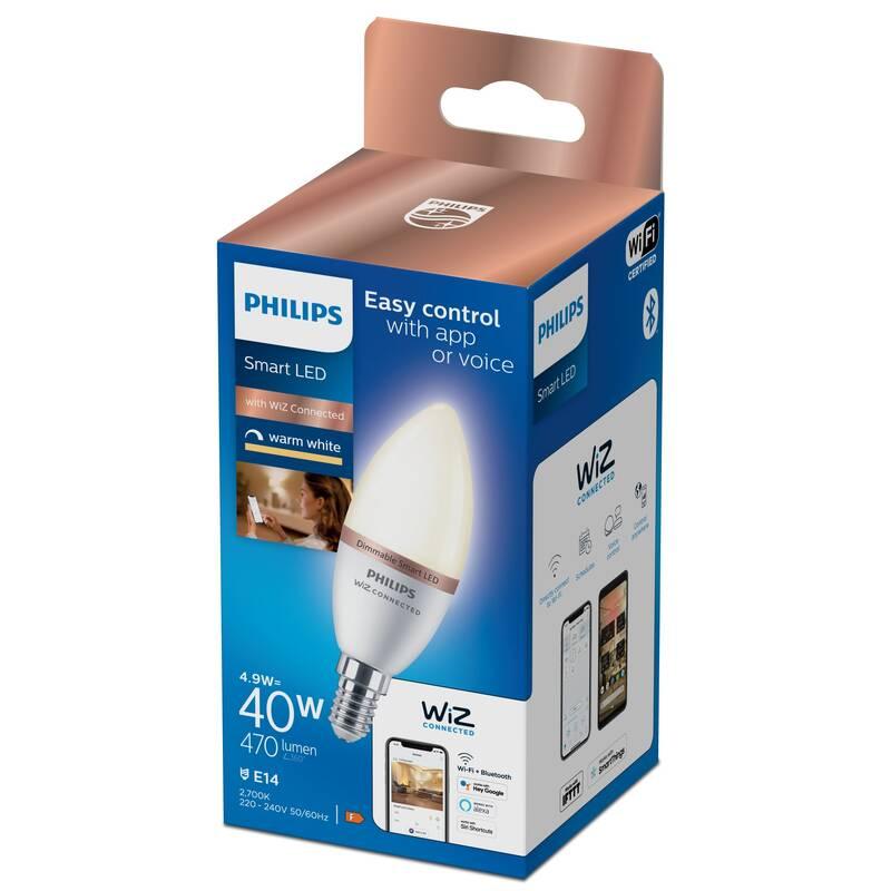 Chytrá žárovka Philips Smart LED 4,9W, E14, Dimmable
