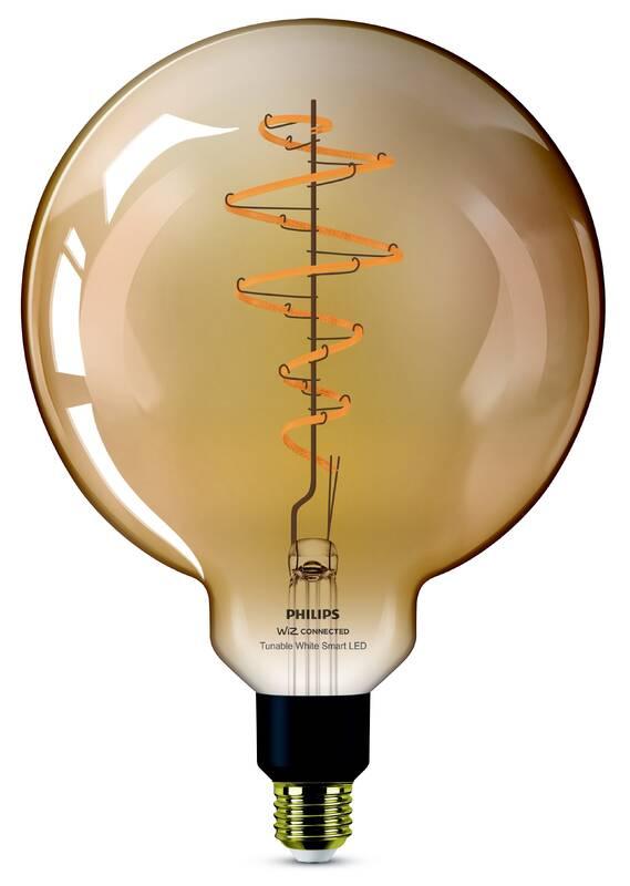 Chytrá žárovka Philips Smart LED 6W, E27, jantarové sklo, Tunable White