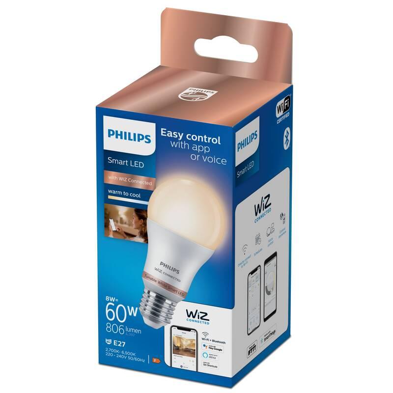 Chytrá žárovka Philips Smart LED 8W, E27, Tunable White, Chytrá, žárovka, Philips, Smart, LED, 8W, E27, Tunable, White