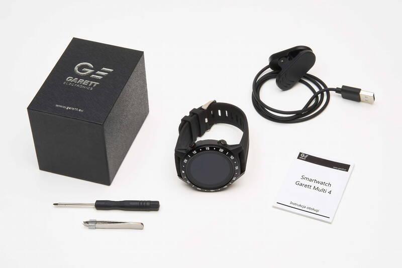 Chytré hodinky Garett Multi 4 Sport černé, Chytré, hodinky, Garett, Multi, 4, Sport, černé