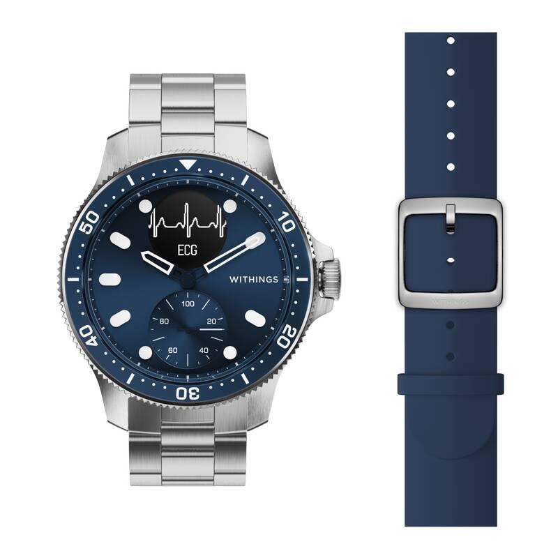 Chytré hodinky Withings Scanwatch Horizon - Special Edition 43mm modré